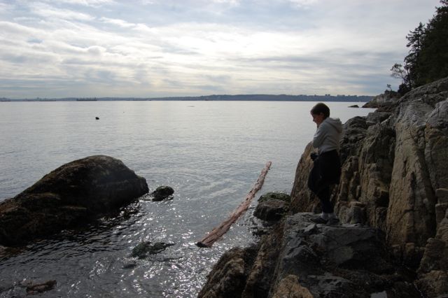 Lighthouse Park in West Vancouver-pausing to reflect