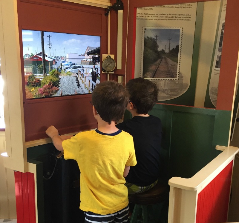 Train simulator at the Fraser Valley Heritage Railway