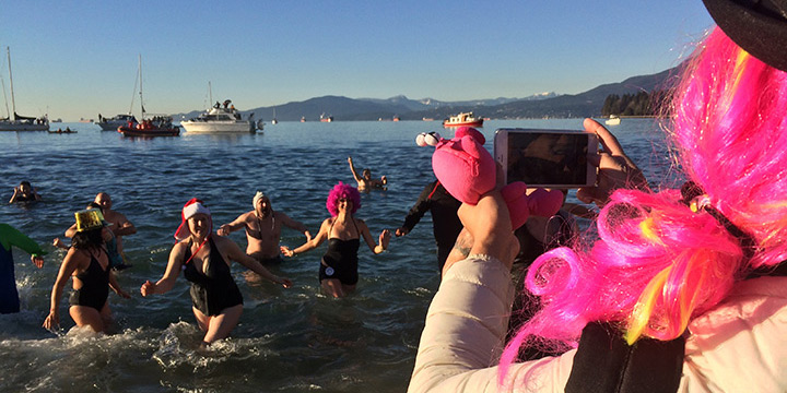 Eisbärenschwimmen in Vancouver