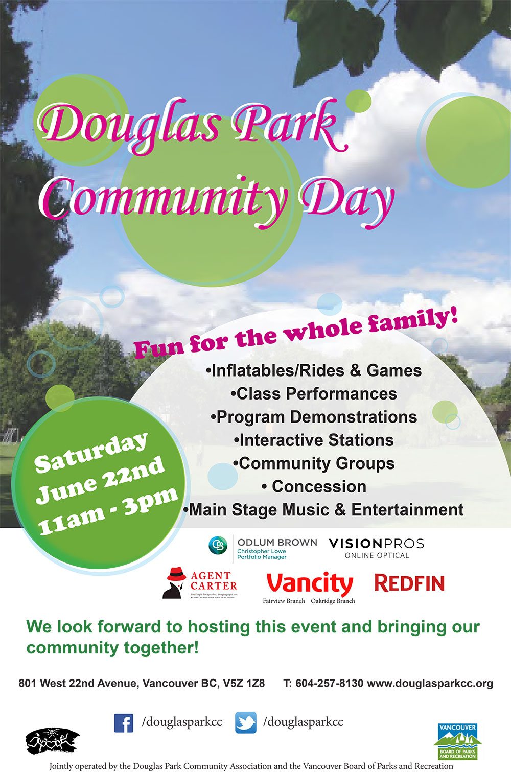 Douglas Park Community Day Family Fun Vancouver