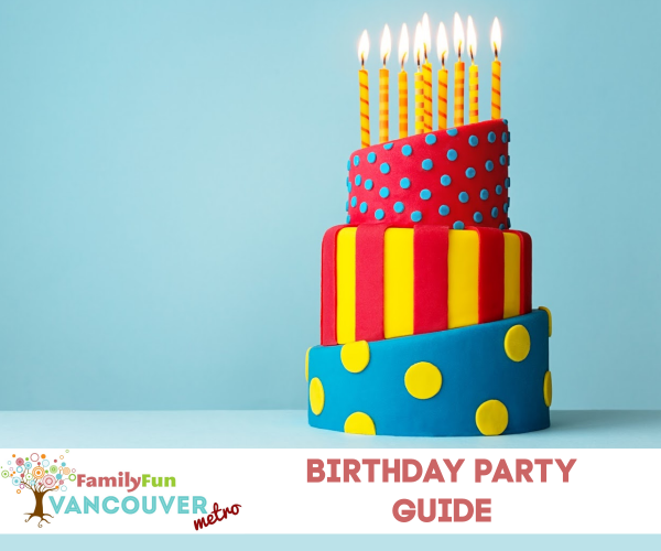 Geburtstagsfeier-Führer für Metro Vancouver