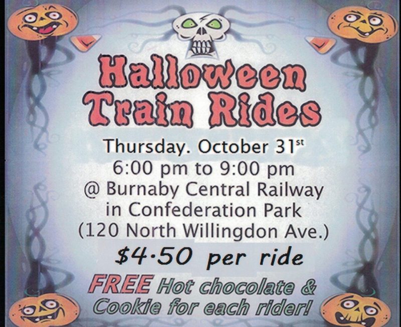 Halloween Train Ride at Burnaby Central Railway