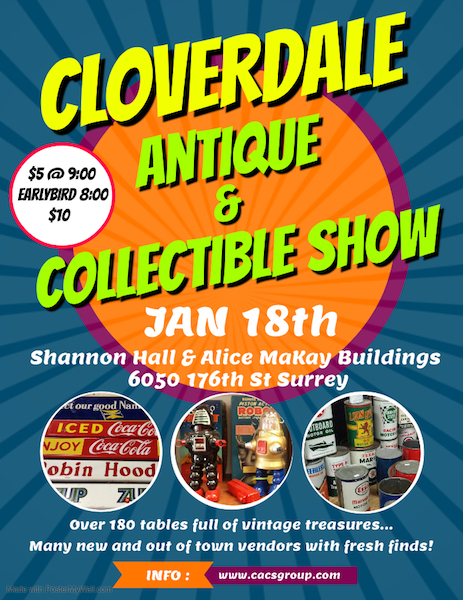 Salon des antiquités et des objets de collection de Cloverdale