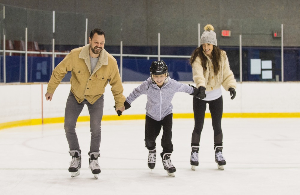 Patinage en famille à Delta