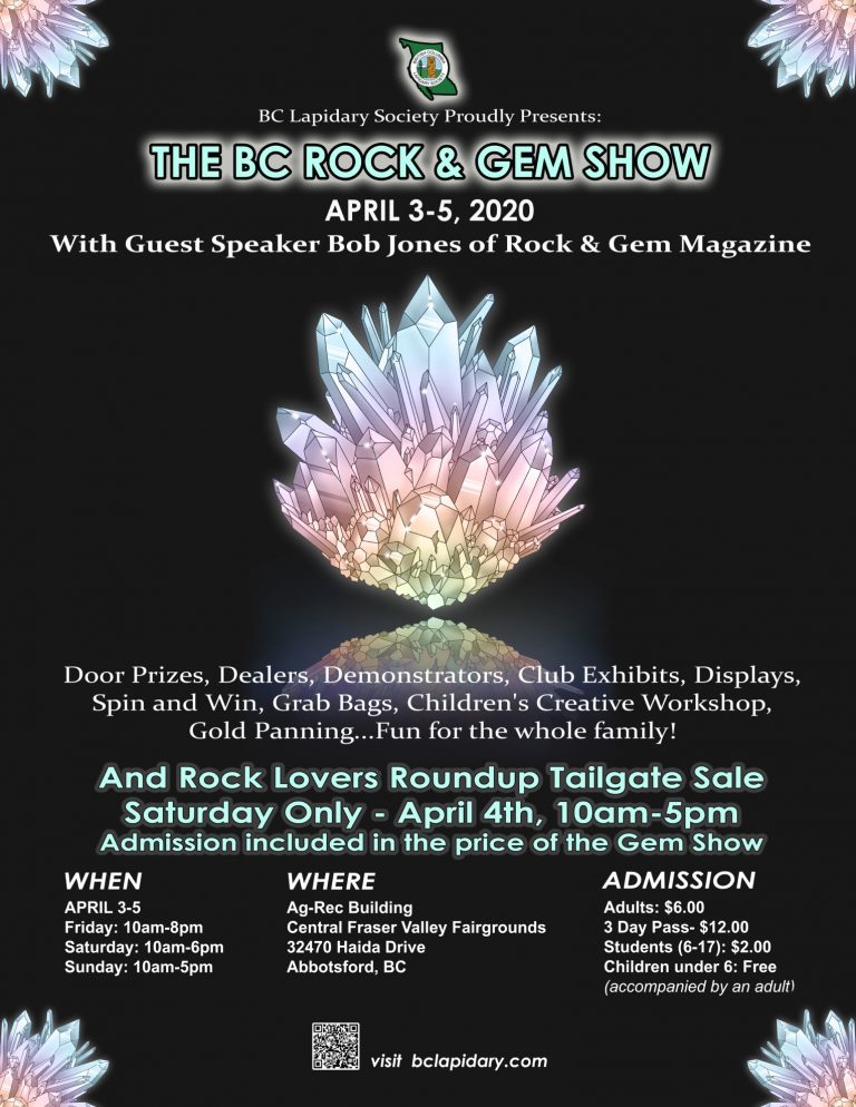 CANCELLED BC Rock & Gem Show Family Fun Vancouver