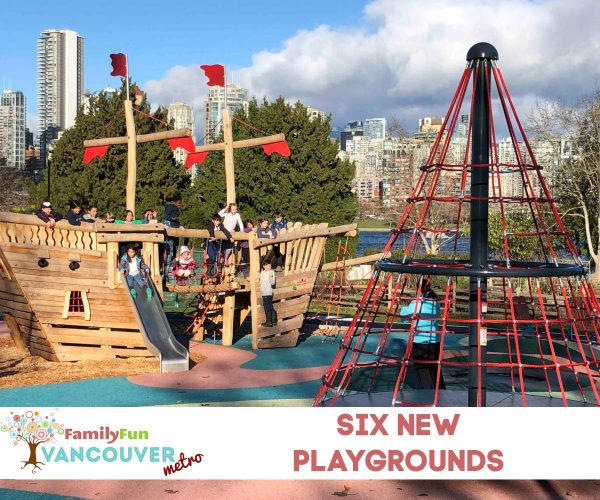 New Playgrounds in SIX Vancouver Parks
