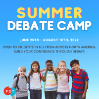 Förderung des Sommercamps der Debate Talent Academy