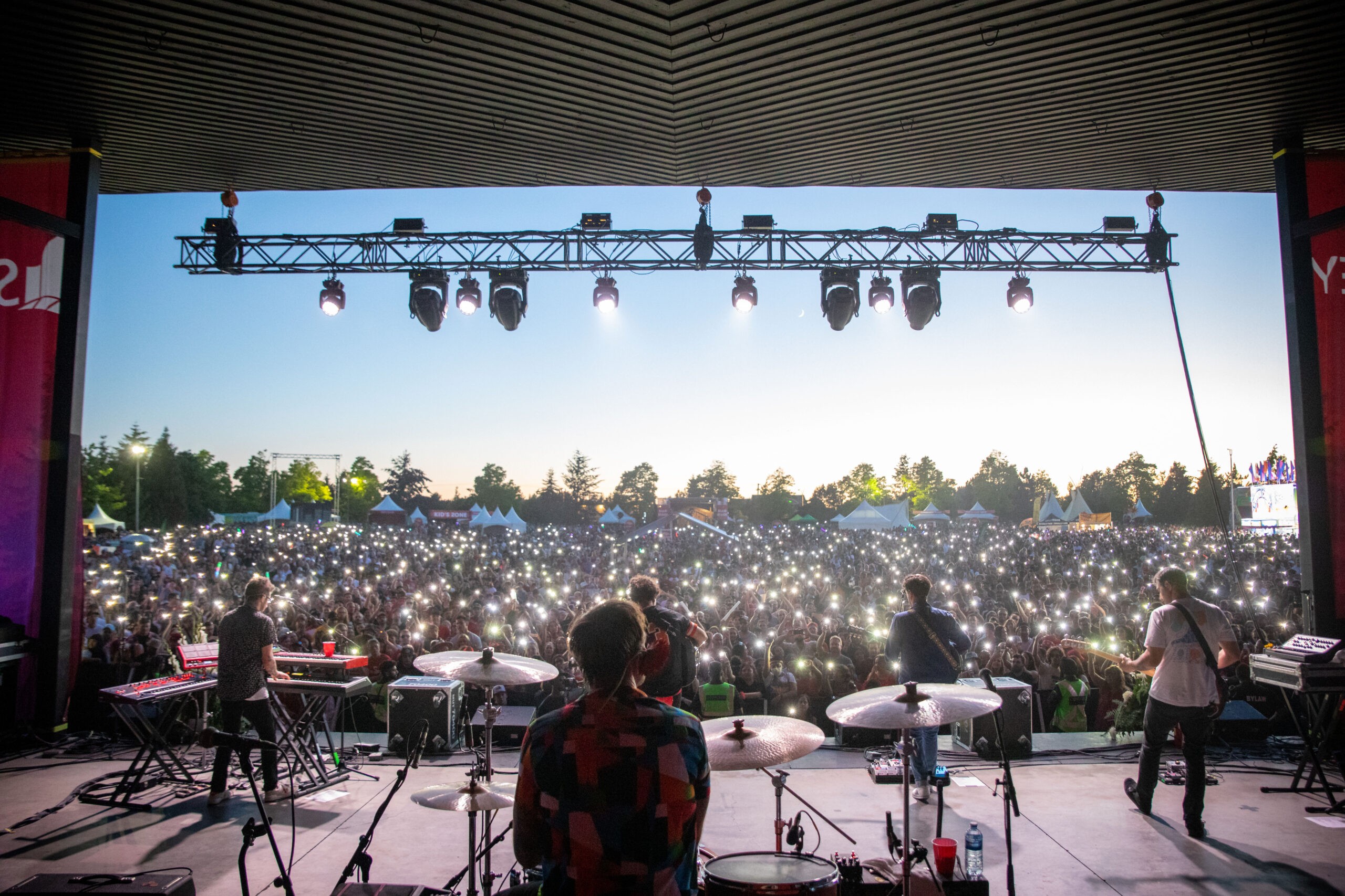 Live-Unterhaltung am Surrey Canada Day