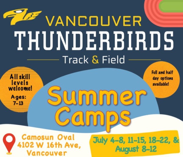 Leichtathletik-Sommercamps der Vancouver Thunderbirds