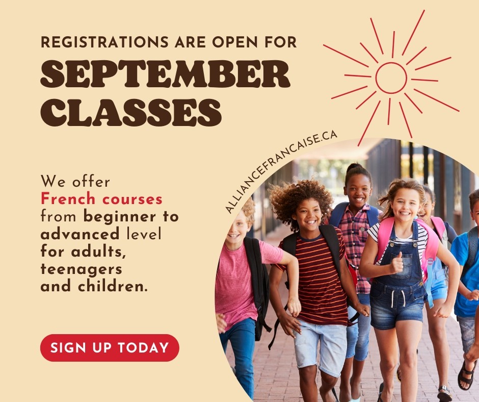 Cours d'automne de l'Alliance Française de Vancouver