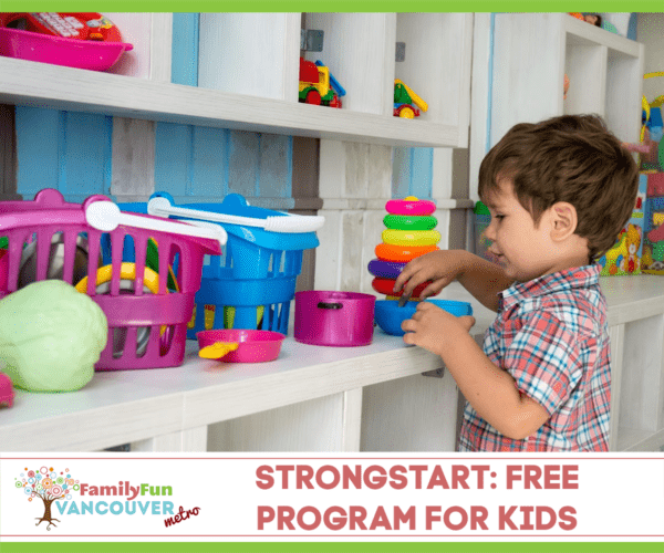 StrongStart BC Program for Kids 0-5 years old.