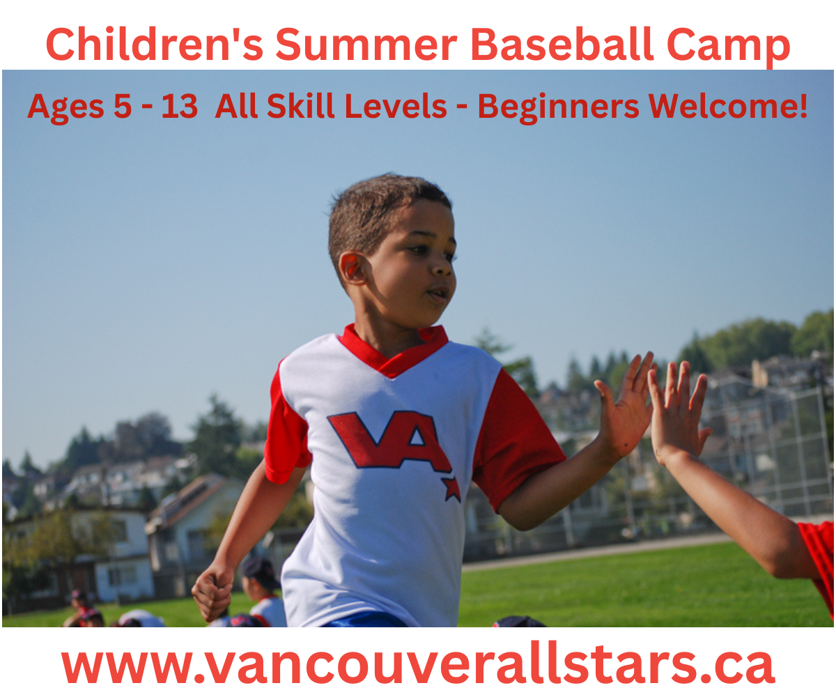 Vancouver All Stars Baseball Summer Camps 1200x1000