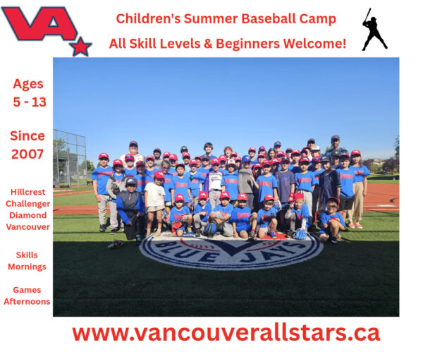 Van All Stars Baseball Summer Camps 2025