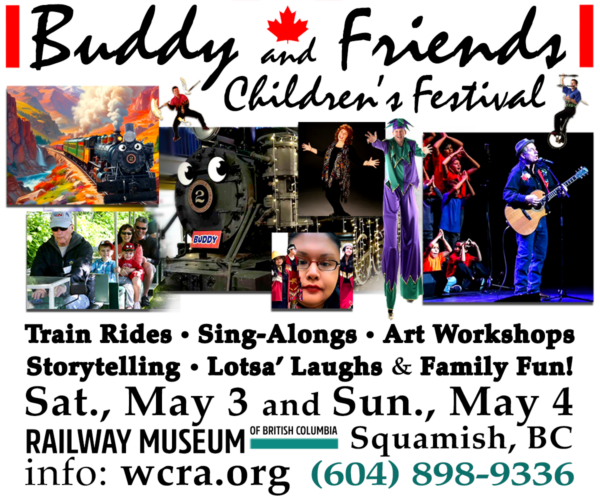 Buddy & Friends Children's Festival at the Railway Museum of BC 1200x1000