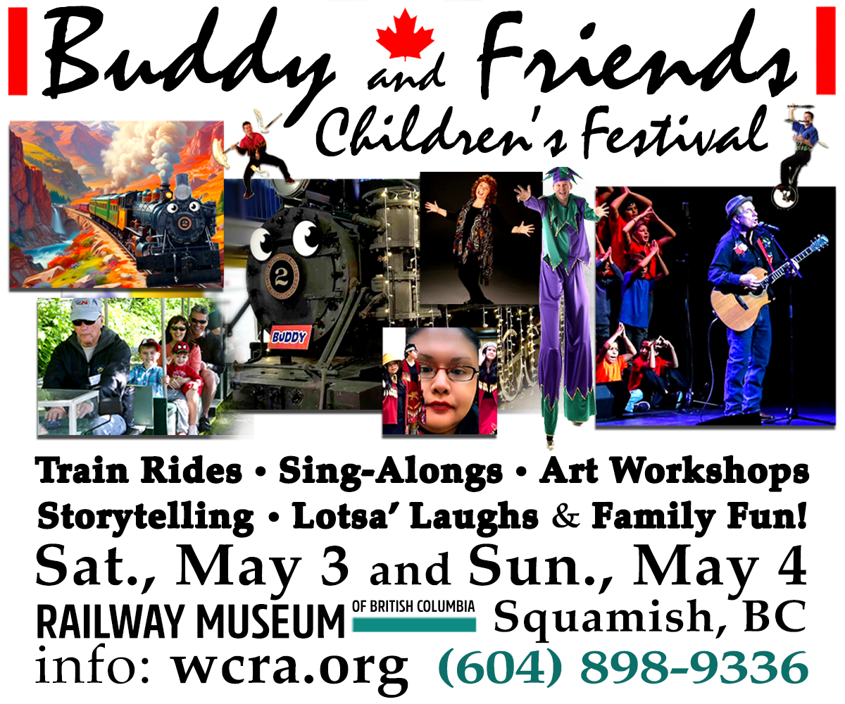 Buddy & Friends Children's Festival at the Railway Museum of BC 1200x1000