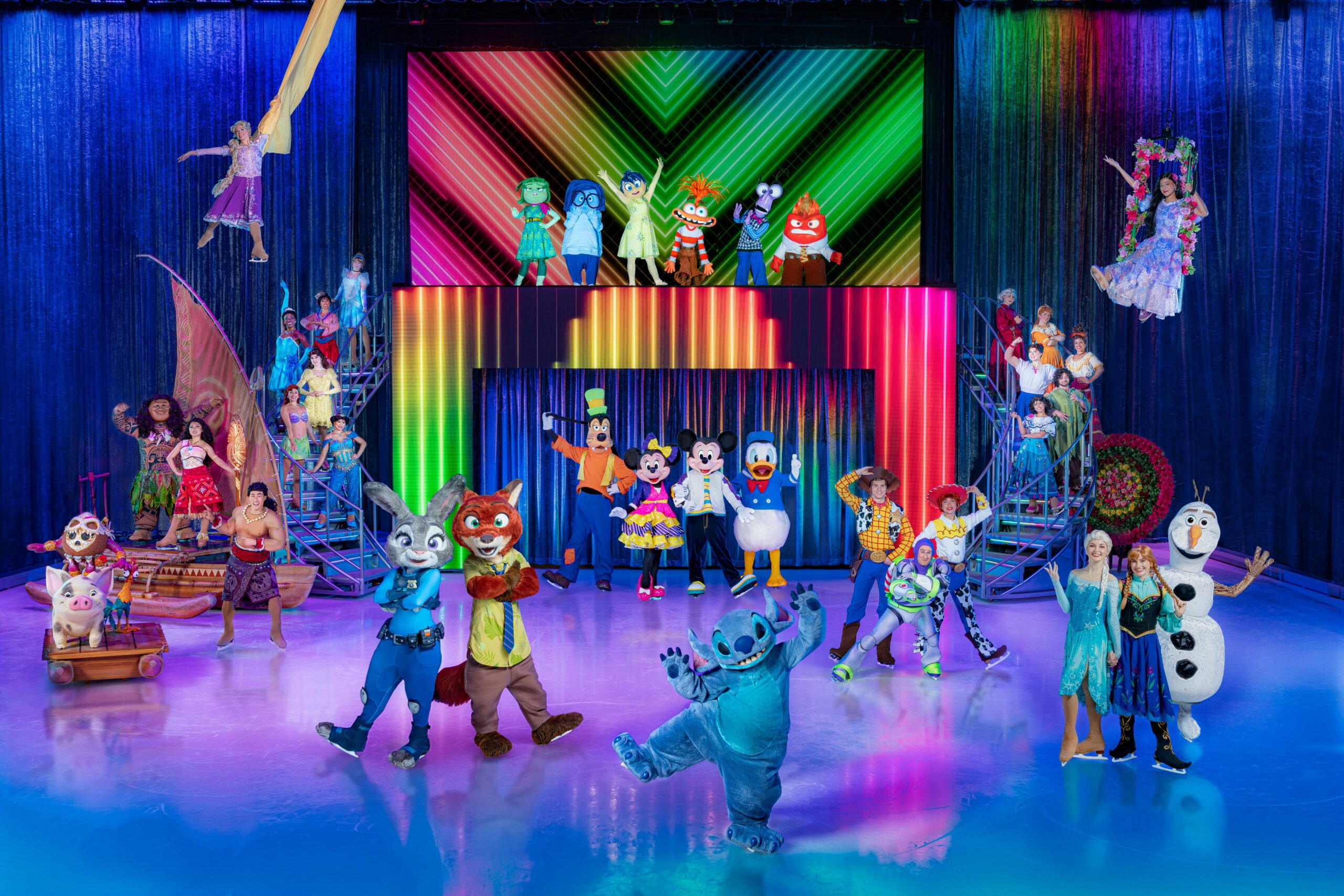 Disney characters on ice