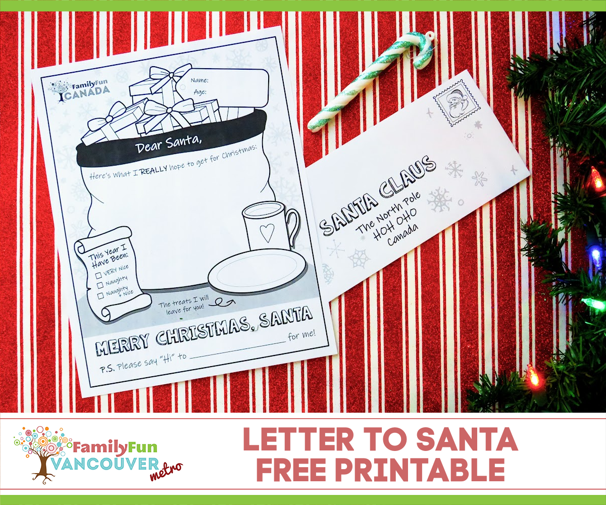 FREE Printable Letter to Santa