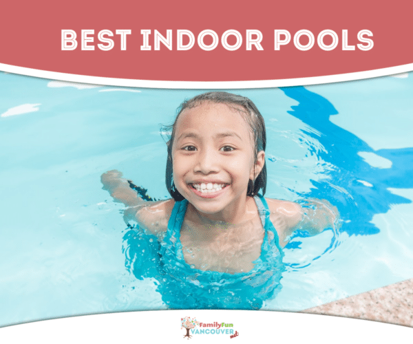 Girl smiling in a pool