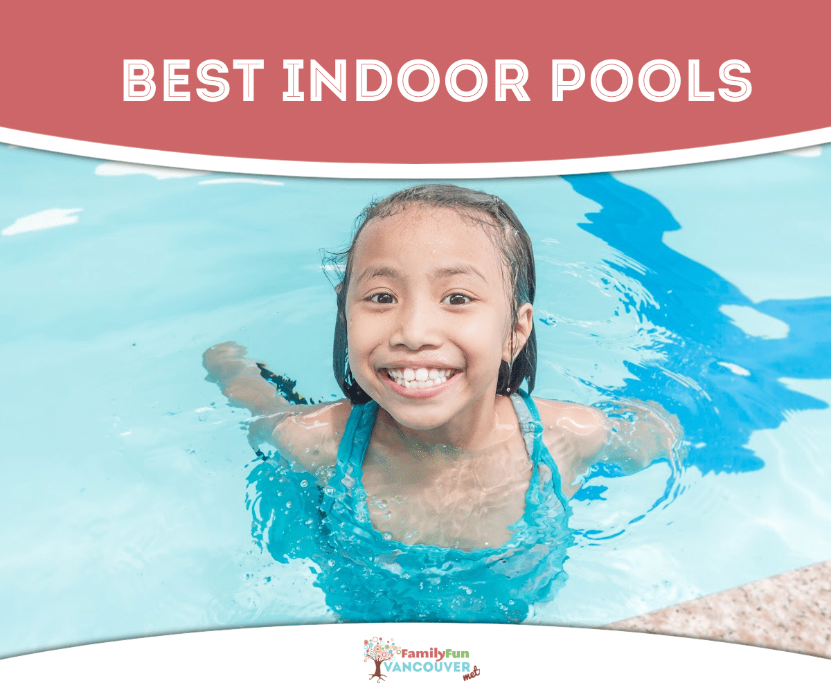Girl smiling in a pool