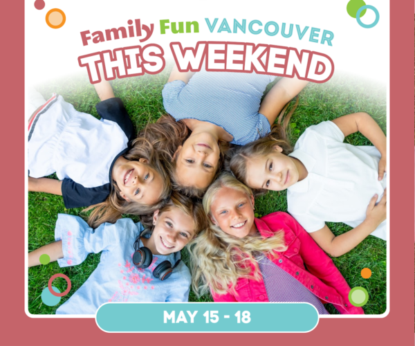 Weekend Guide with children in a circle. May 15 - 17