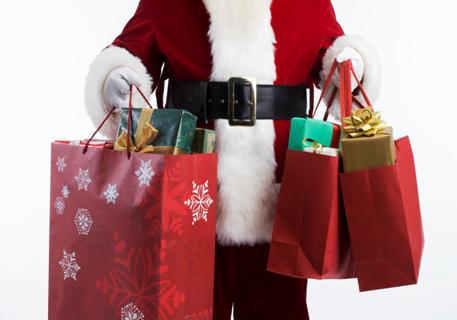 Santa with Gift Bags