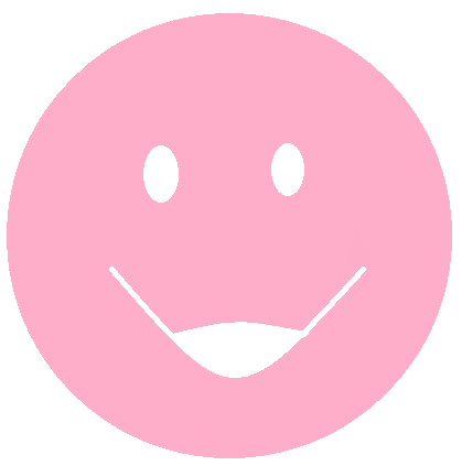 pink happy face