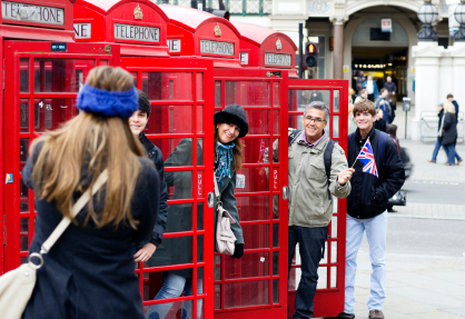 família em londres