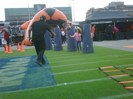 Catching a pass