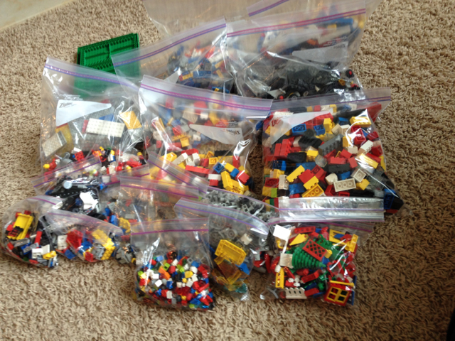 Organizing LEGO bricks