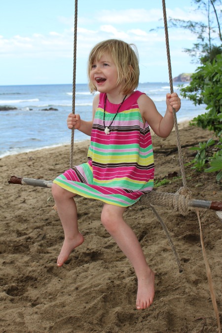 The rope swing at Windmills Beach