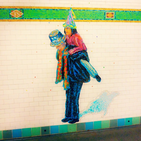 NY subway station mosaic