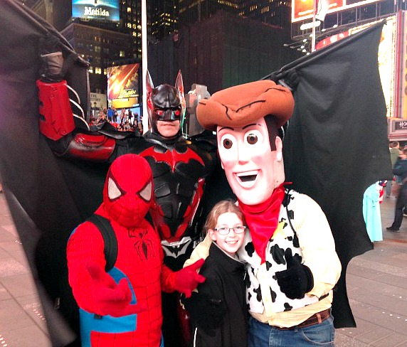 Winter Break in New York - Times Square Characters