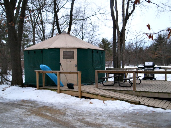 Yourte au parc provincial Pinery