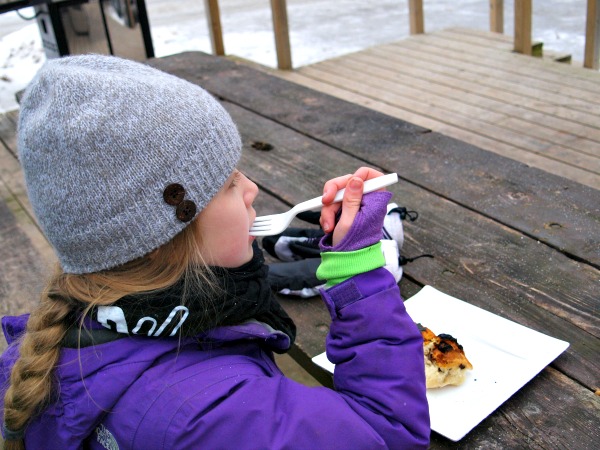 Winter Camping - eating outdoors