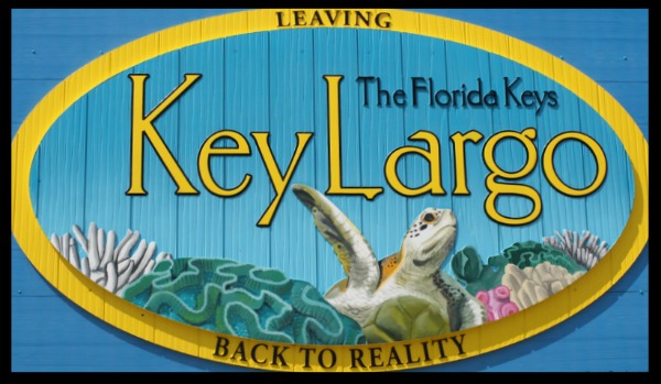 leaving key largo sign