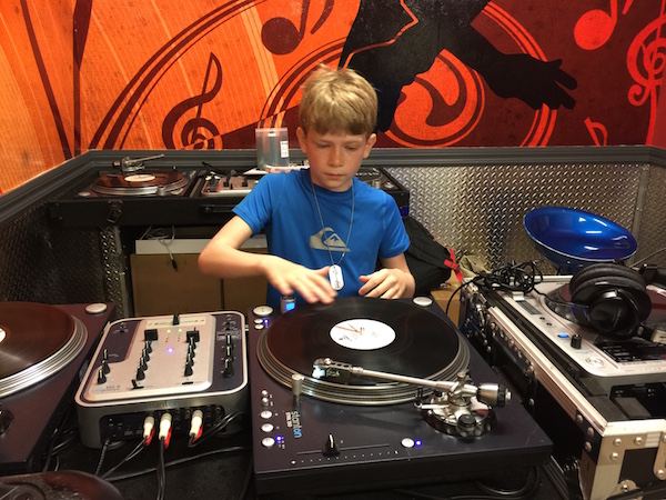 Become a DJ! Mix, Scratch and Burn a disc with your own music. $25.00 gets a full hour lesson which includes a DJ Scratch Academy Dog Tag, Certificate and a keepsake cd. This was the number one thing on my son’s wish-list and he is pretty proud of his mixed cd. The equipment and experience are top notch!