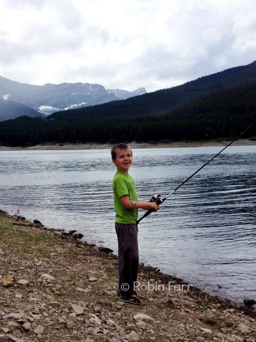 fishing with kids - Kananaskis, Alberta
