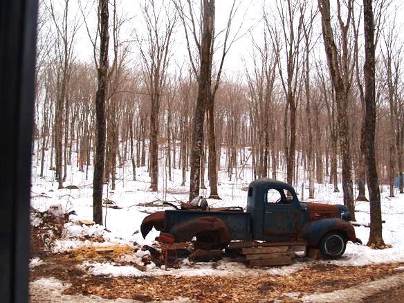 Not your old Maple Sugar Shack!  truck at Gilbertsons