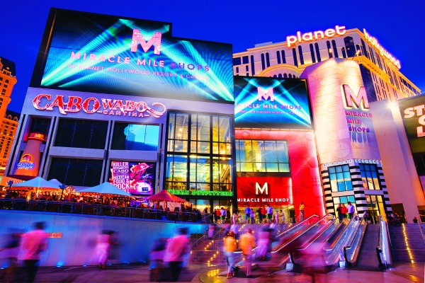 Miracle Mile Shops entrada norte em Las Vegas