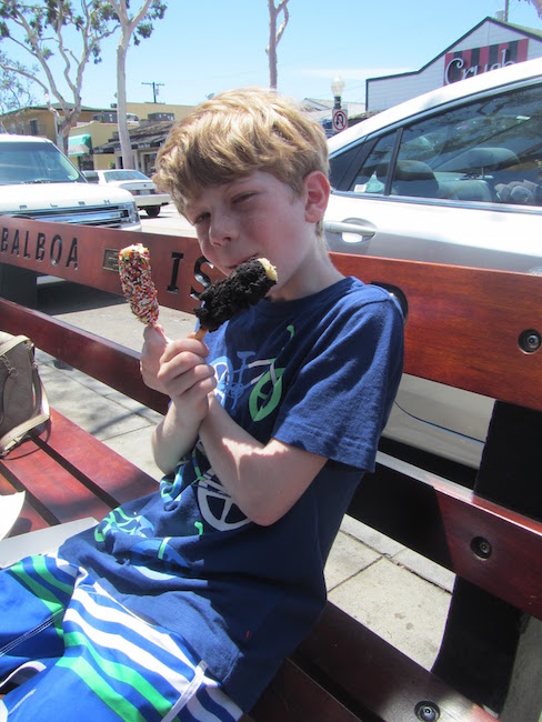 Frozen Bananas at Balboa Island Newport Beach