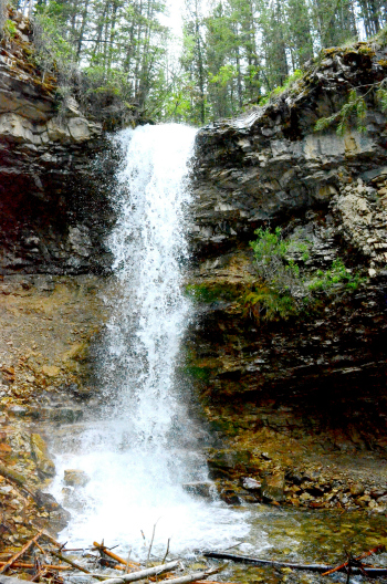 Troll Falls in Kananaskis, AB. Just a short drive and walk from Sundance Lodges.