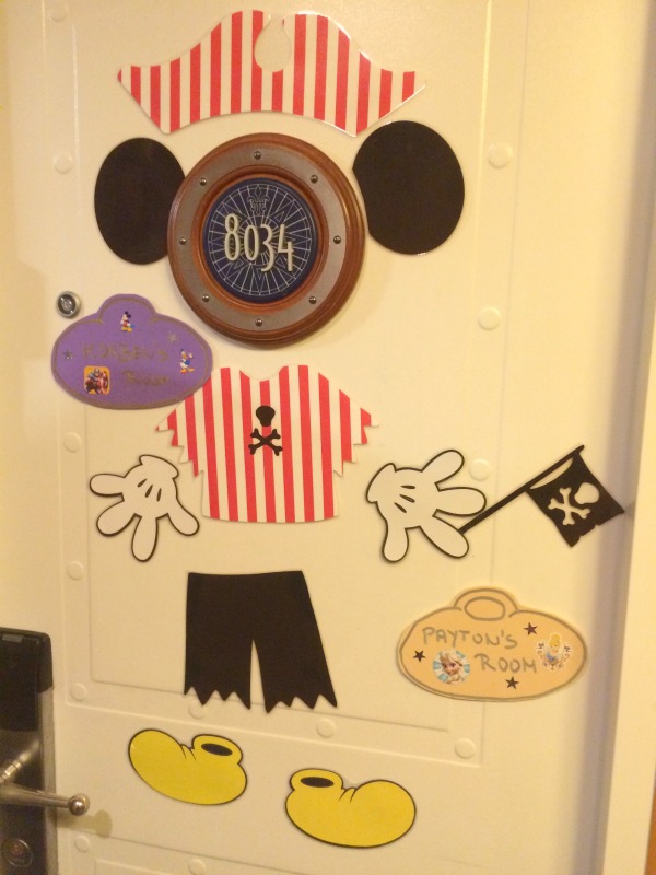 Disney Magic Stateroom dekorierte Tür