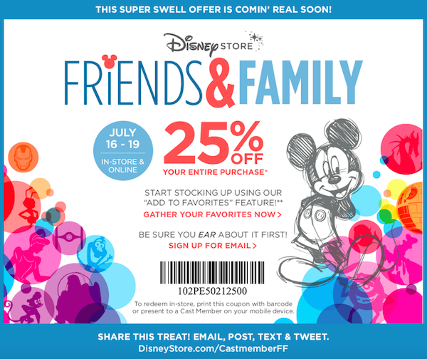 Friends and Family Discount