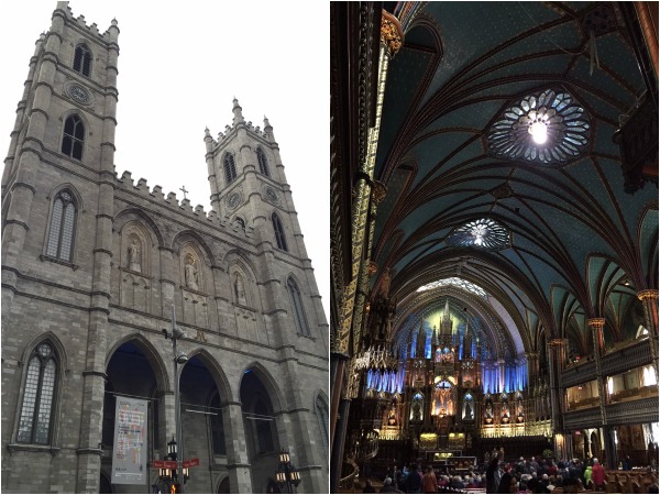 The Notre-Dame Basilica is close by. Don't miss this stunning Montreal landmark
