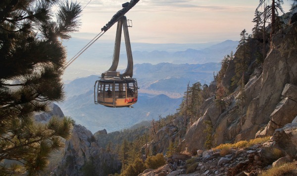 Voiture de tramway du tramway aérien de Palm Springs