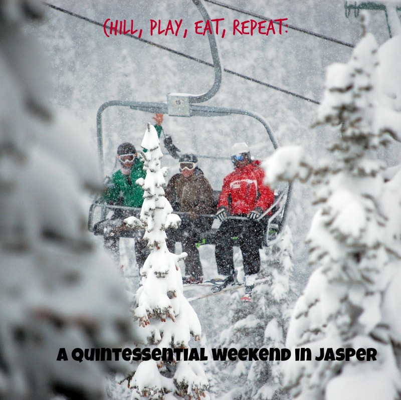 Riding the chairlift, Marmot Basin - Credit Marmot Basin