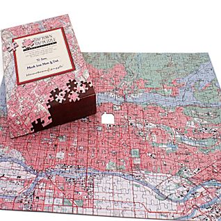 Gifts for Travelers Your Town Map Puzzle