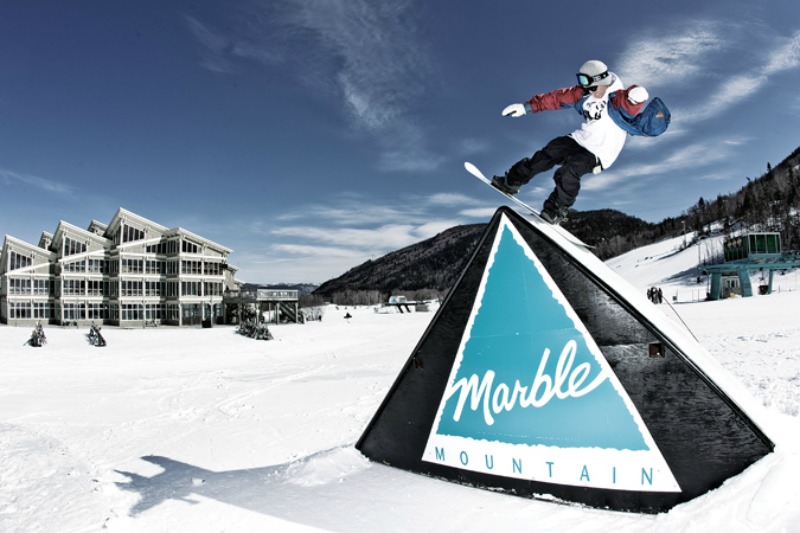 Marble Mountain ski hill in Eastern Canada
