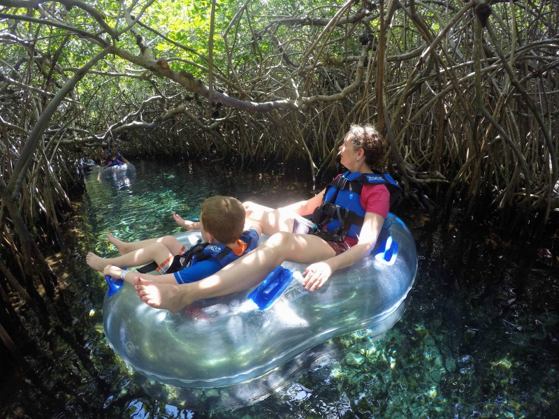 Mexicos Mayan Riviera Day Tours Floating at Xel Ha
