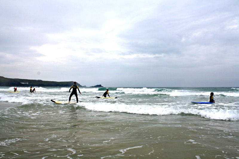 Newquay surfing kids